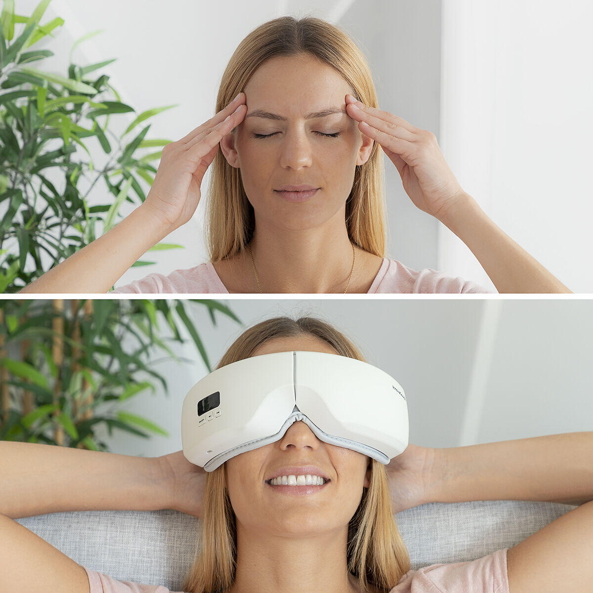 🌙Relájate al Máximo: Masajeador Ocular 3 en 1 con Calor y Música🎵💆♀️